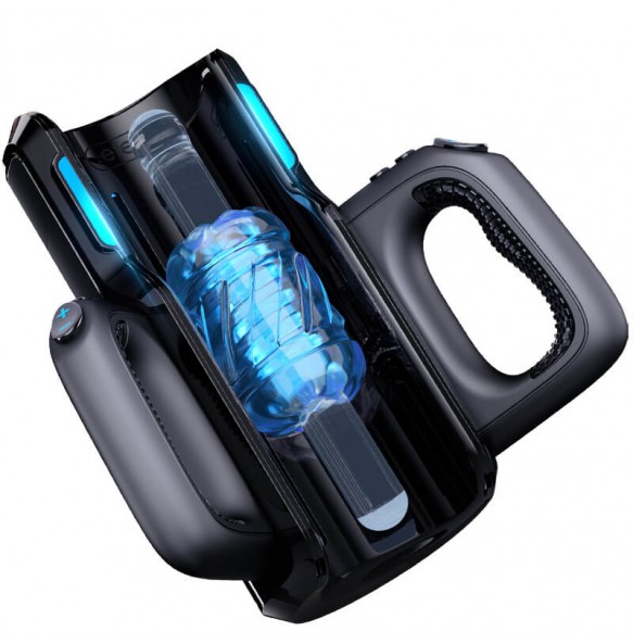 HK LETEN - CANNON KING Thrusting Pro Automatic Masturbator (Chargeable - Black)